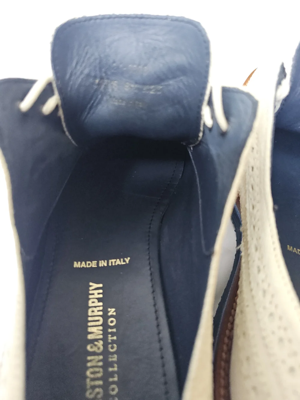 Johnston & Murphy Collection Suede Wingtip Oxfords - Italy